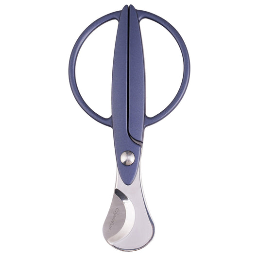 CIGARISM High-end Stainless Steel Blades Round Handle Cigar Cutter Scissors
