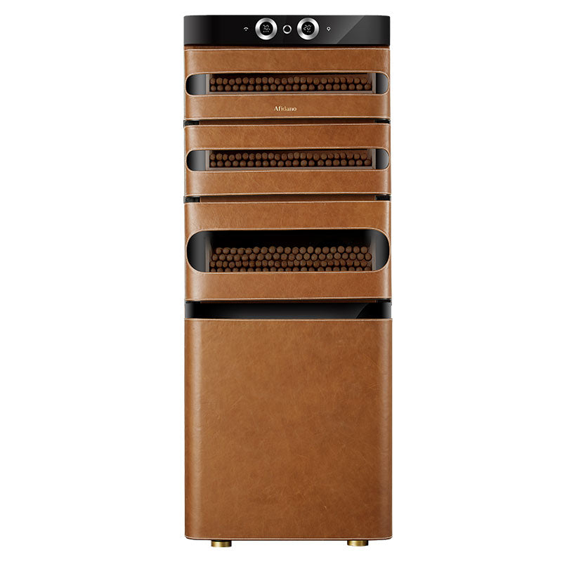 Afidano L5 — 1200 Ct Cigar Humidor Classic Leather and Spanish Cedar