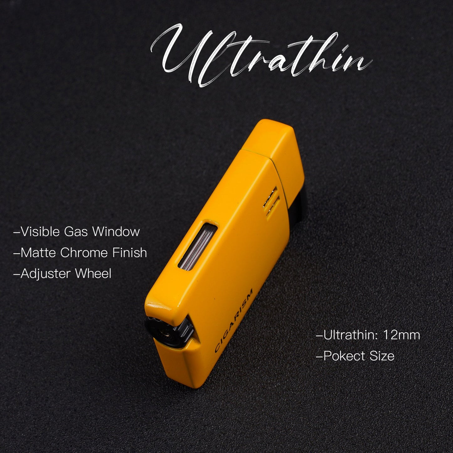 CIGARISM Single Torch Jet Flame Windproof Cigar Lighter