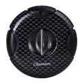CIGARISM Round V-Cut Cigar Cutter Carbon Fiber Style Up to 56 Ring Gauge