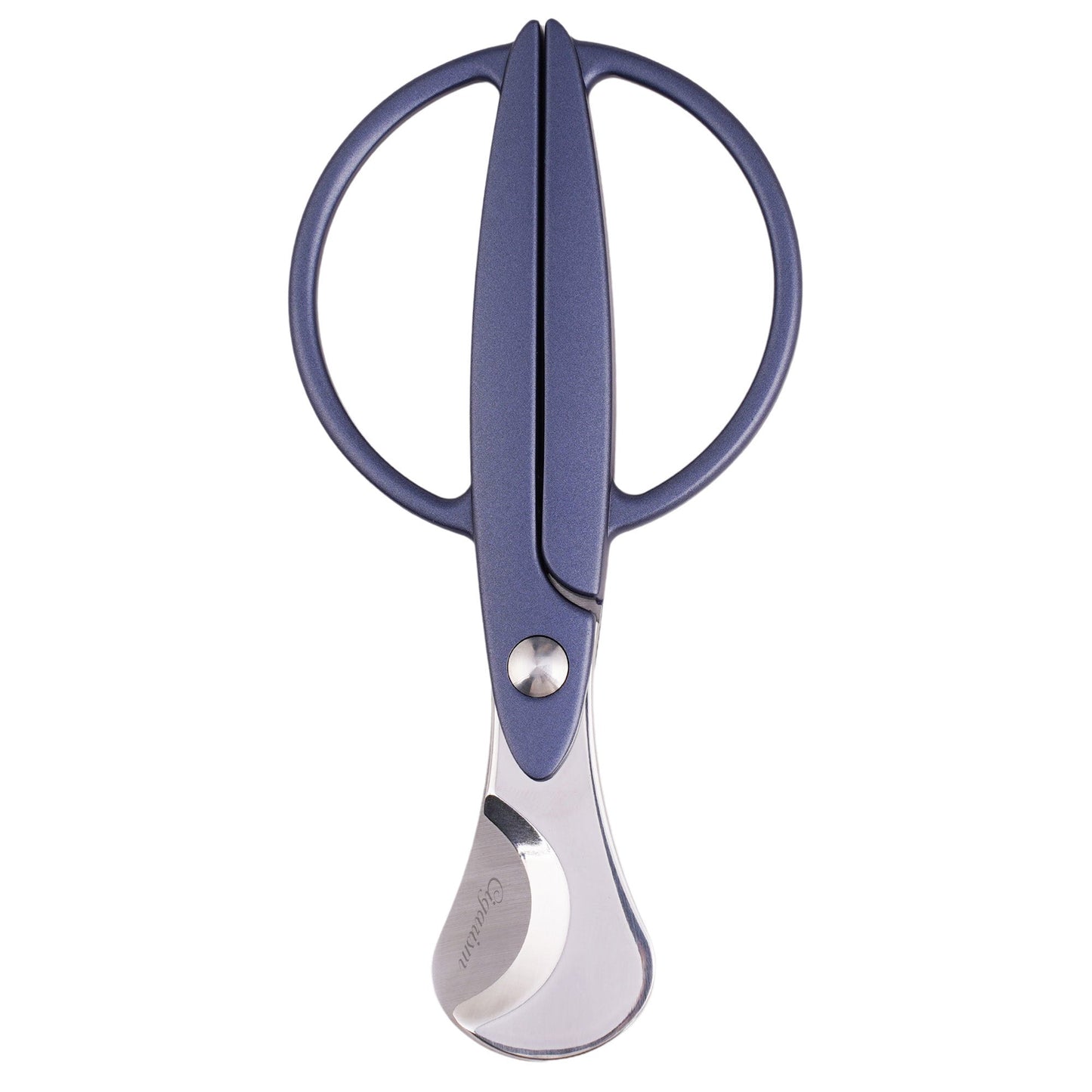 CIGARISM High-end Stainless Steel Blades Round Handle Cigar Cutter Scissors