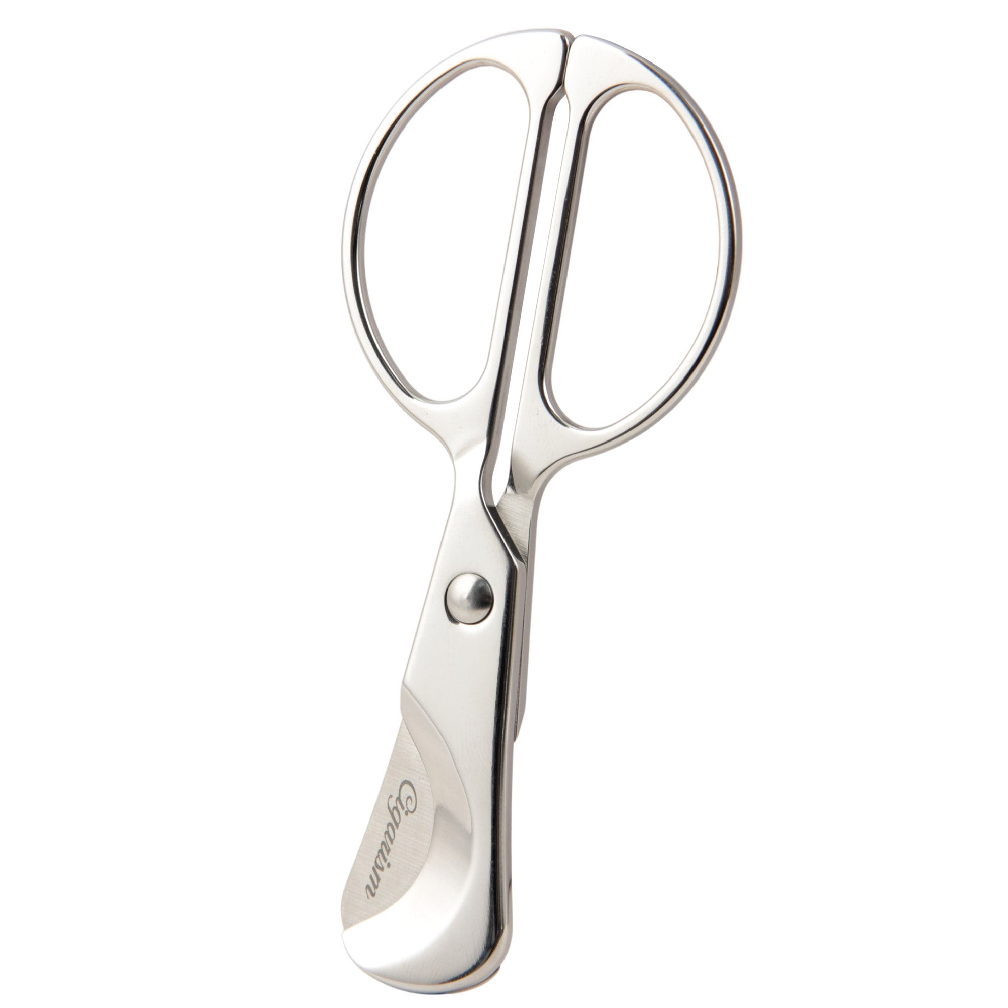 CIGARISM Hand-Polished Stainless Steel Blades Small Size Cigar Cutter Scissors
