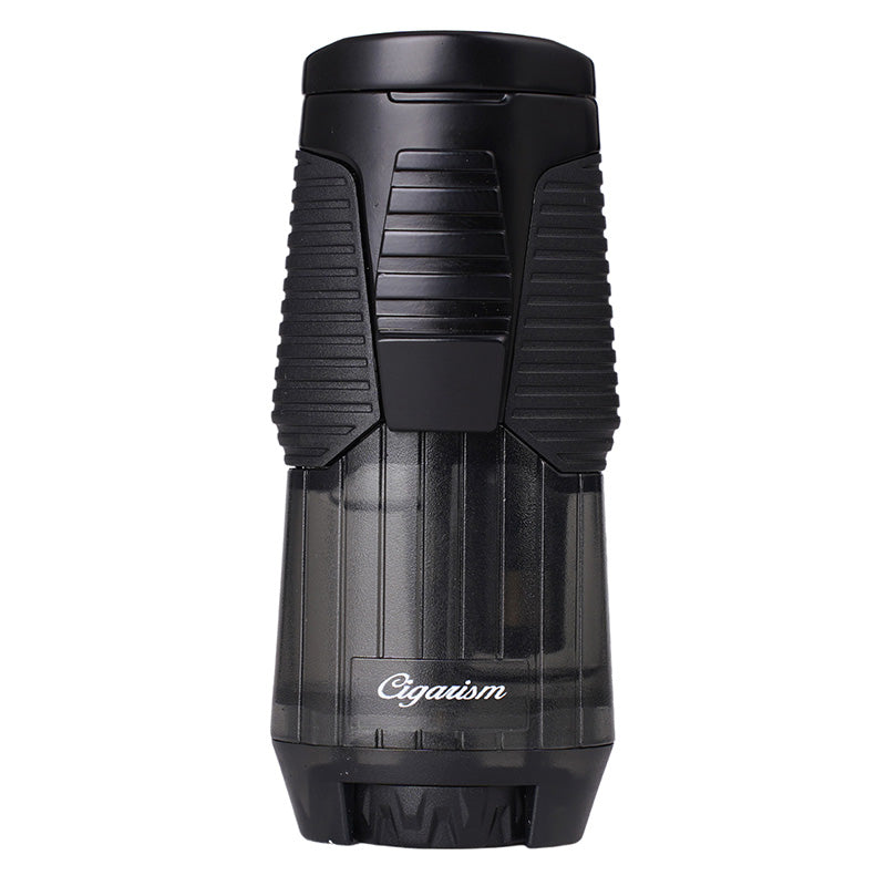 CIGARISM Cigar Lighter Single Torch Jet Lighter High Volume Windproof Cigar Rest
