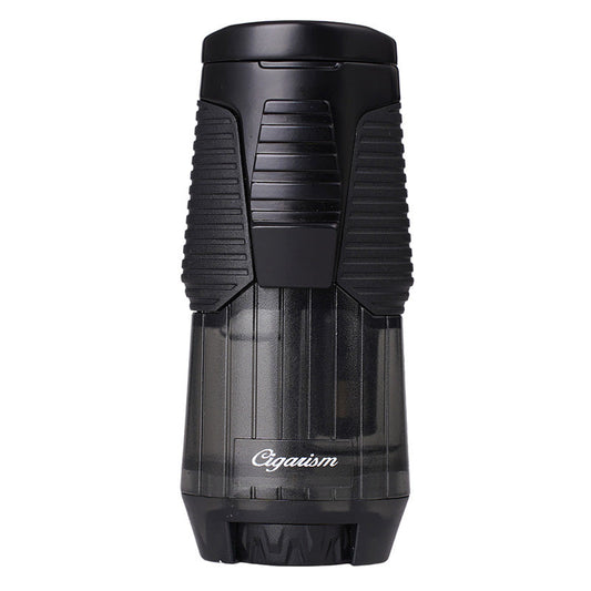 CIGARISM Cigar Lighter Single Torch Jet Lighter High Volume Windproof Cigar Rest