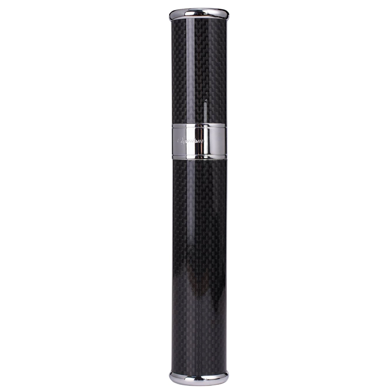 CIGARISM Cigar Travel Tube Humidor Case Real Carbon Fiber Up to Ring Gauge 64