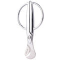 CIGARISM High-end Stainless Steel Blades Round Handle Cigar Cutter Scissors