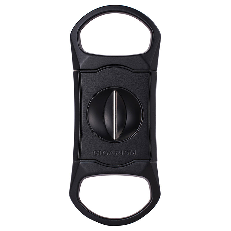 CIGARISM Silver Finish Zinc Alloy V-Cut Cigar Cutter