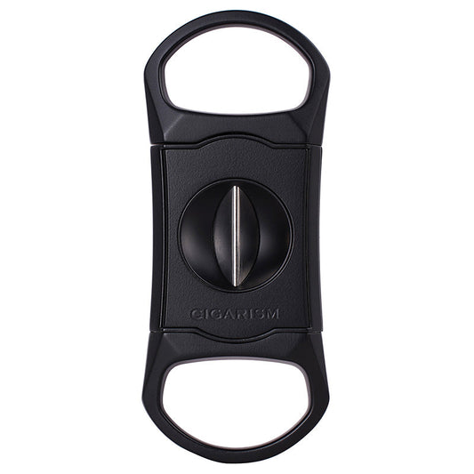 CIGARISM Silver Finish Zinc Alloy V-Cut Cigar Cutter