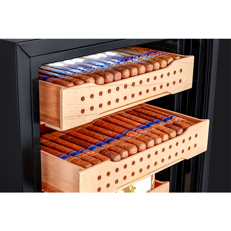 Afidano B1 — 400 Ct Electric Cigar Humidor Cabinet (Steel)