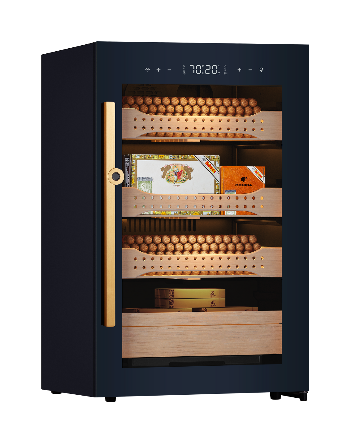 Afidano B2 — 850 Ct Electric Cigar Humidor Cabinet (Steel)
