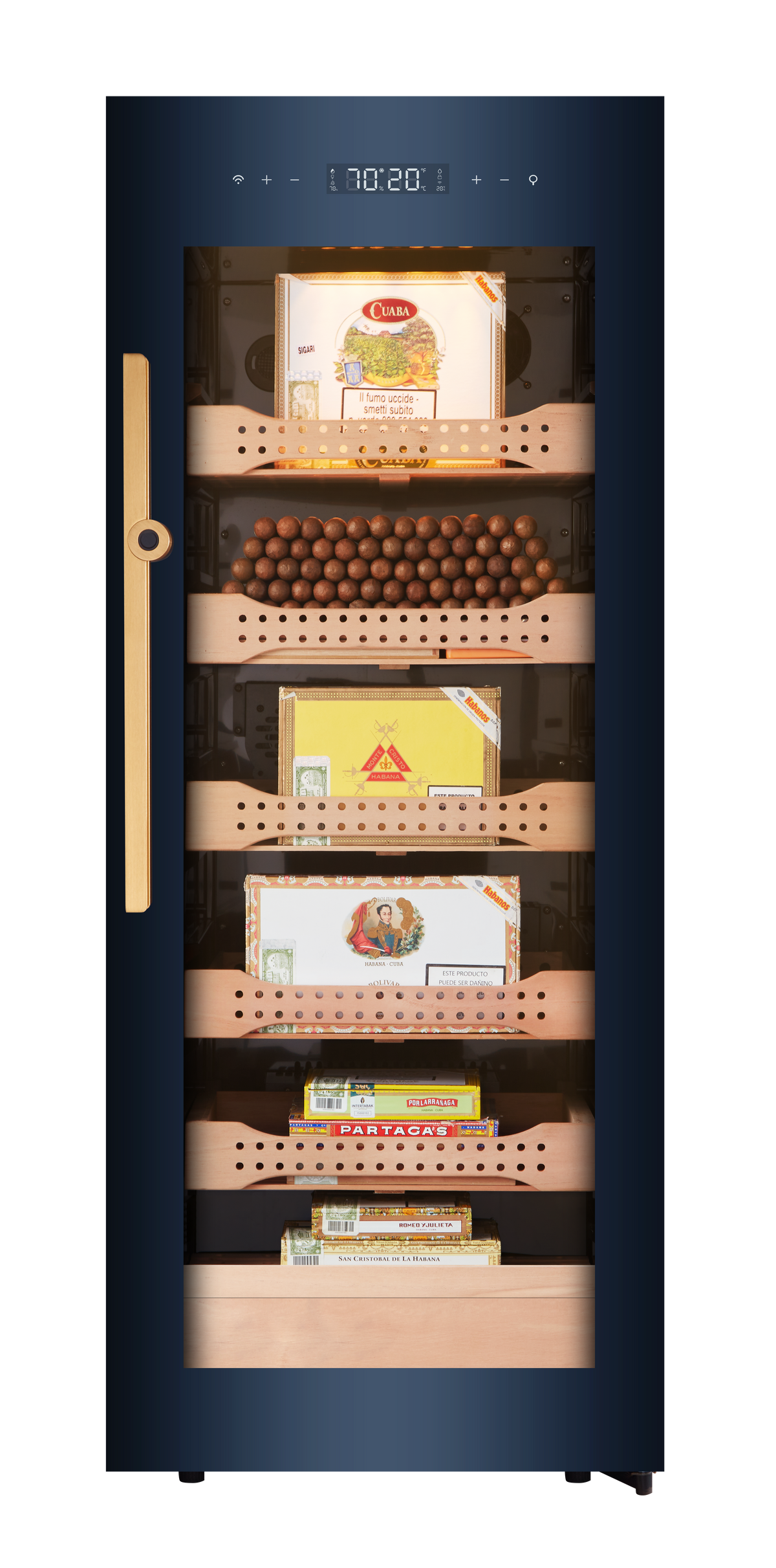 Afidano B4 — 1200 Ct Electric Cigar Humidor Cabinet (Steel)