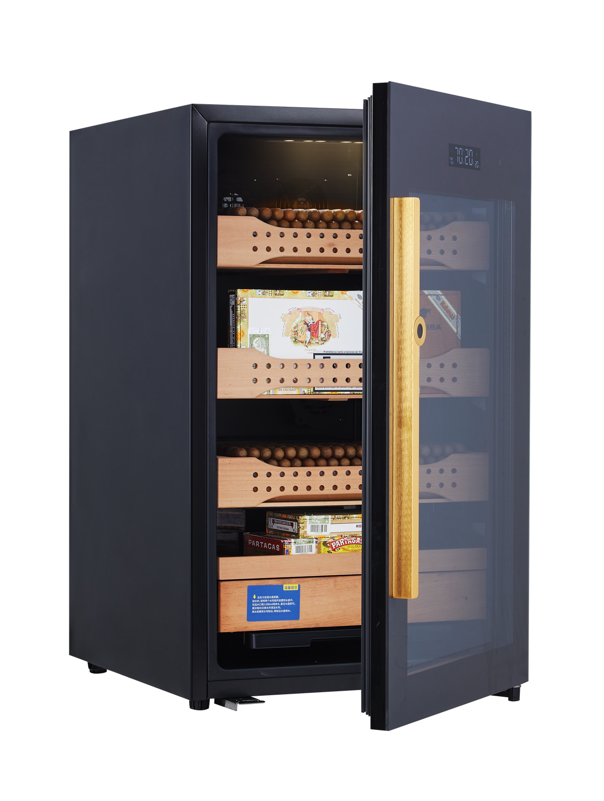 Afidano B2 — 850 Ct Electric Cigar Humidor Cabinet (Steel)