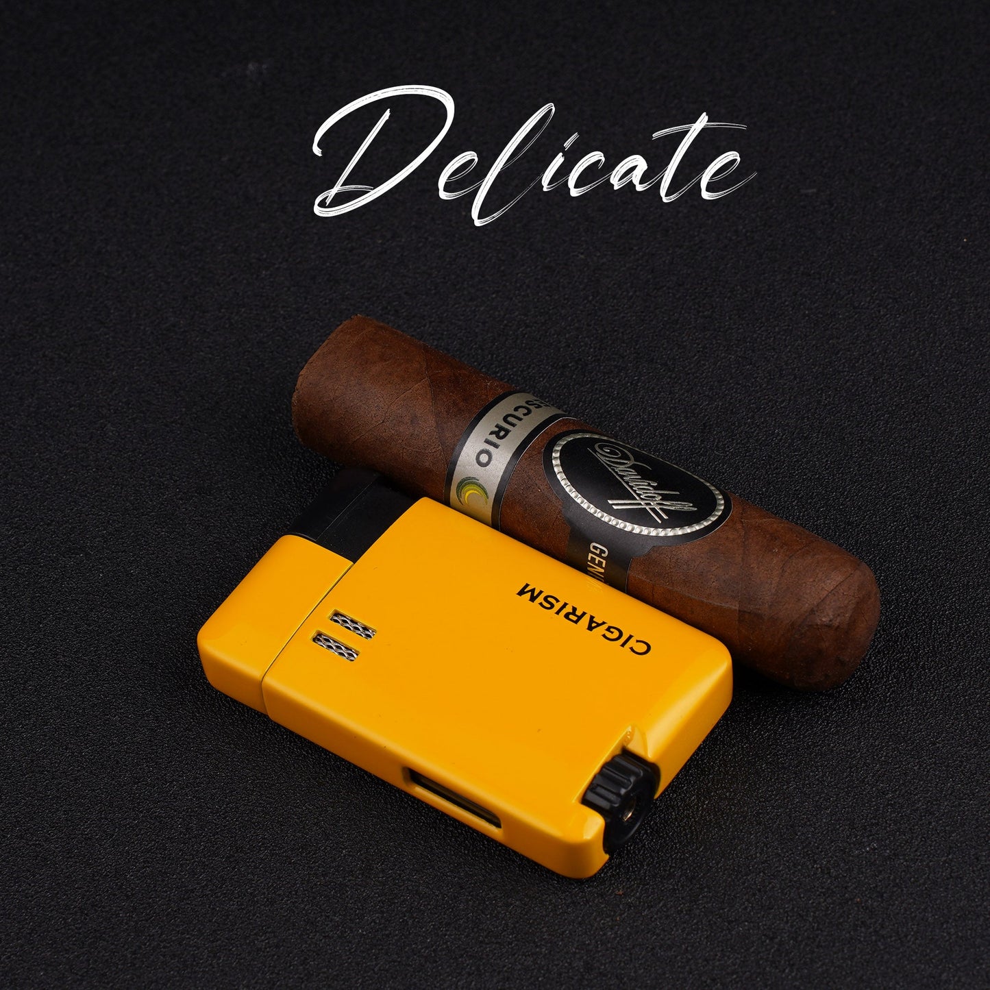 CIGARISM Luxury Cigar Lighter Cutter Ashtray Set Smoking Accessory Kit Limited Collection