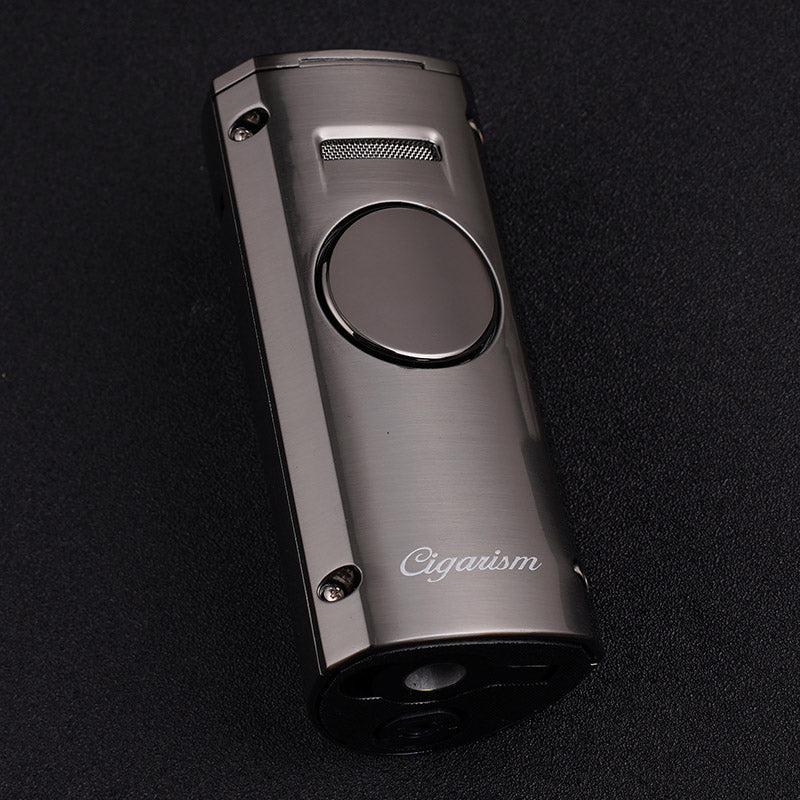 CIGARISM Desktop 4-Torch Flame Iron Man Cigar Lighter