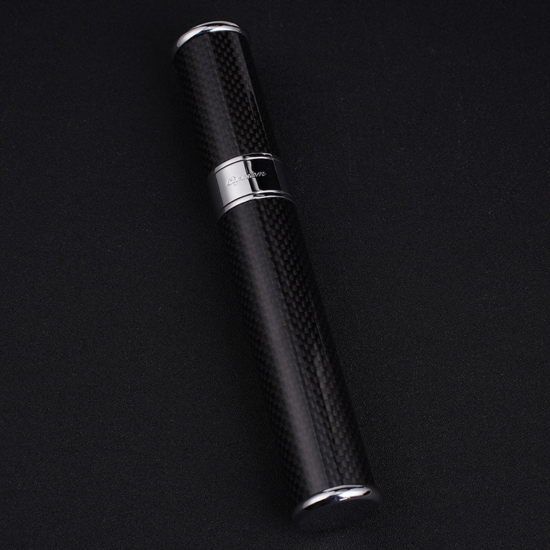 CIGARISM Cigar Travel Tube Humidor Case Real Carbon Fiber Up to Ring Gauge 64