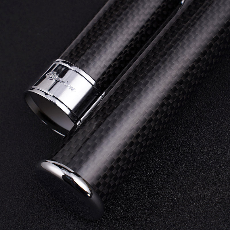 CIGARISM Cigar Travel Tube Humidor Case Real Carbon Fiber Up to Ring Gauge 64
