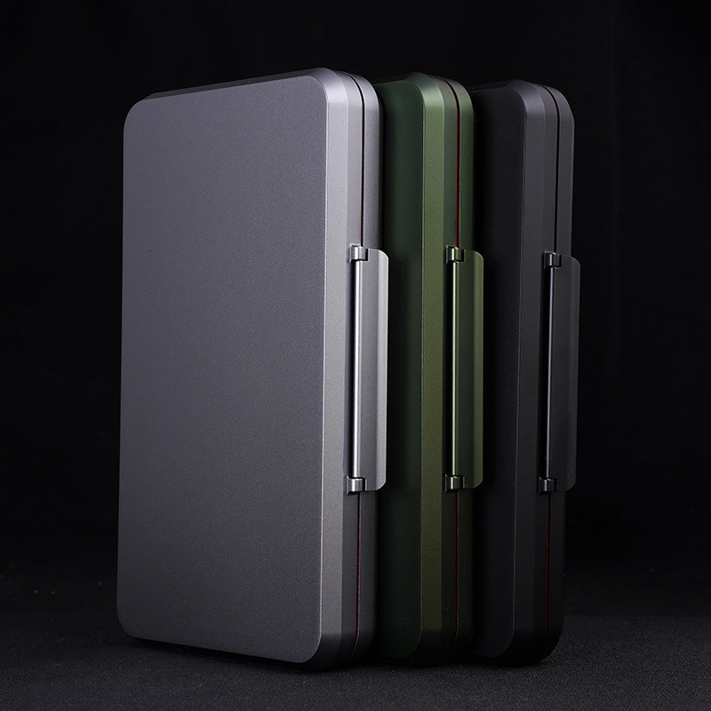 CIGARISM Aluminium Alloy Cigar Travel Case Humidor H100