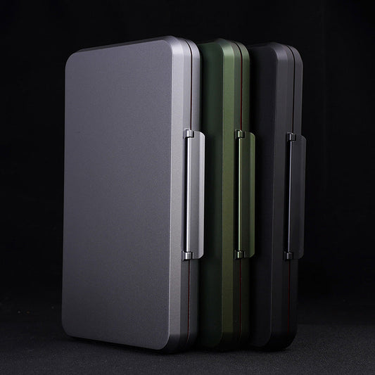 CIGARISM Aluminium Alloy Cigar Travel Case Humidor H100