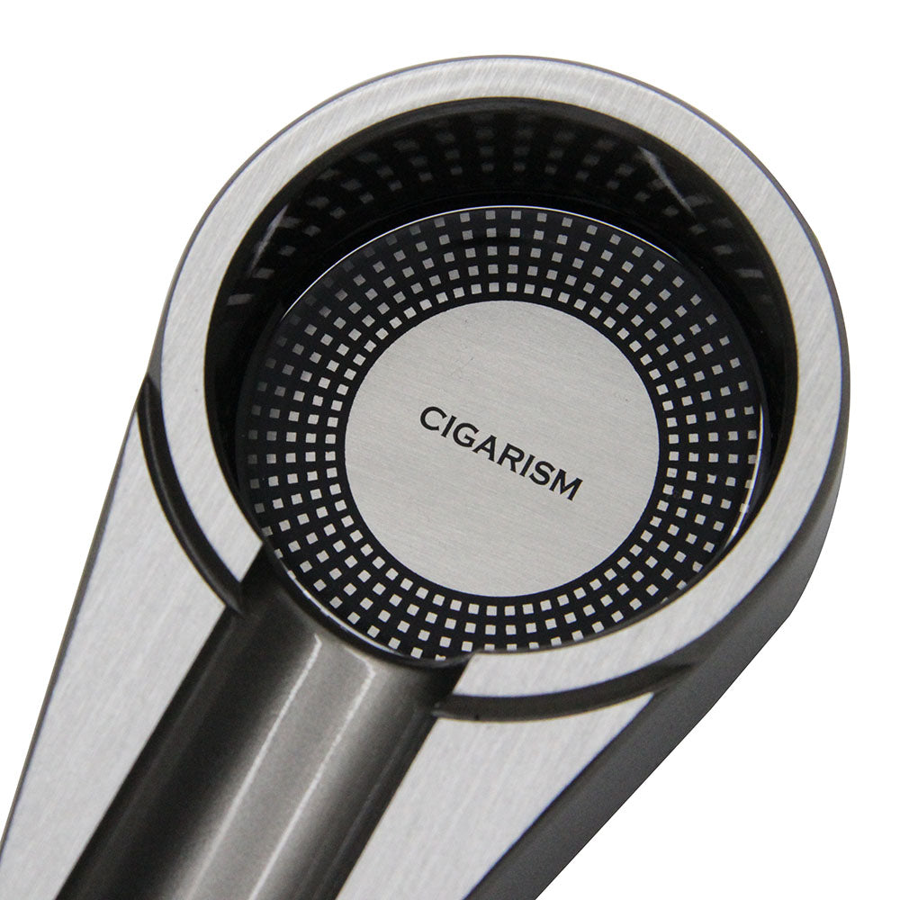 CIGARISM Small Size Aluminum Alloy Metal Cigar Travel Ashtray