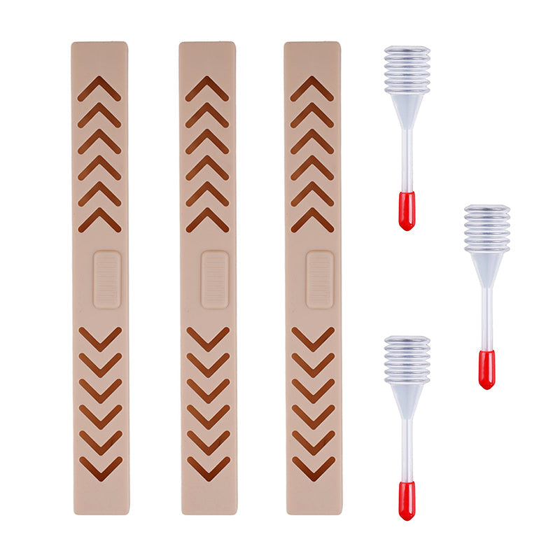 Pack of 3 CIGARISM Plastics Crystal Beads Cigar Humidifier Bar Stick for Cigar Humidor W/Dropper